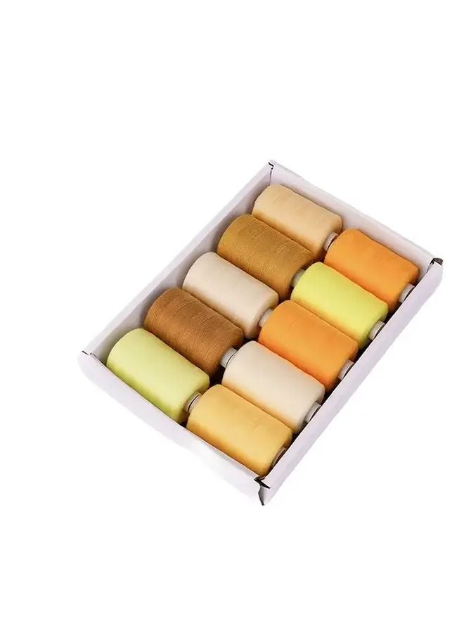 Grey Tone Polyester Sewing Thread Set 10 Colors 1000 Yards For Hand Machine DIY - Image 5